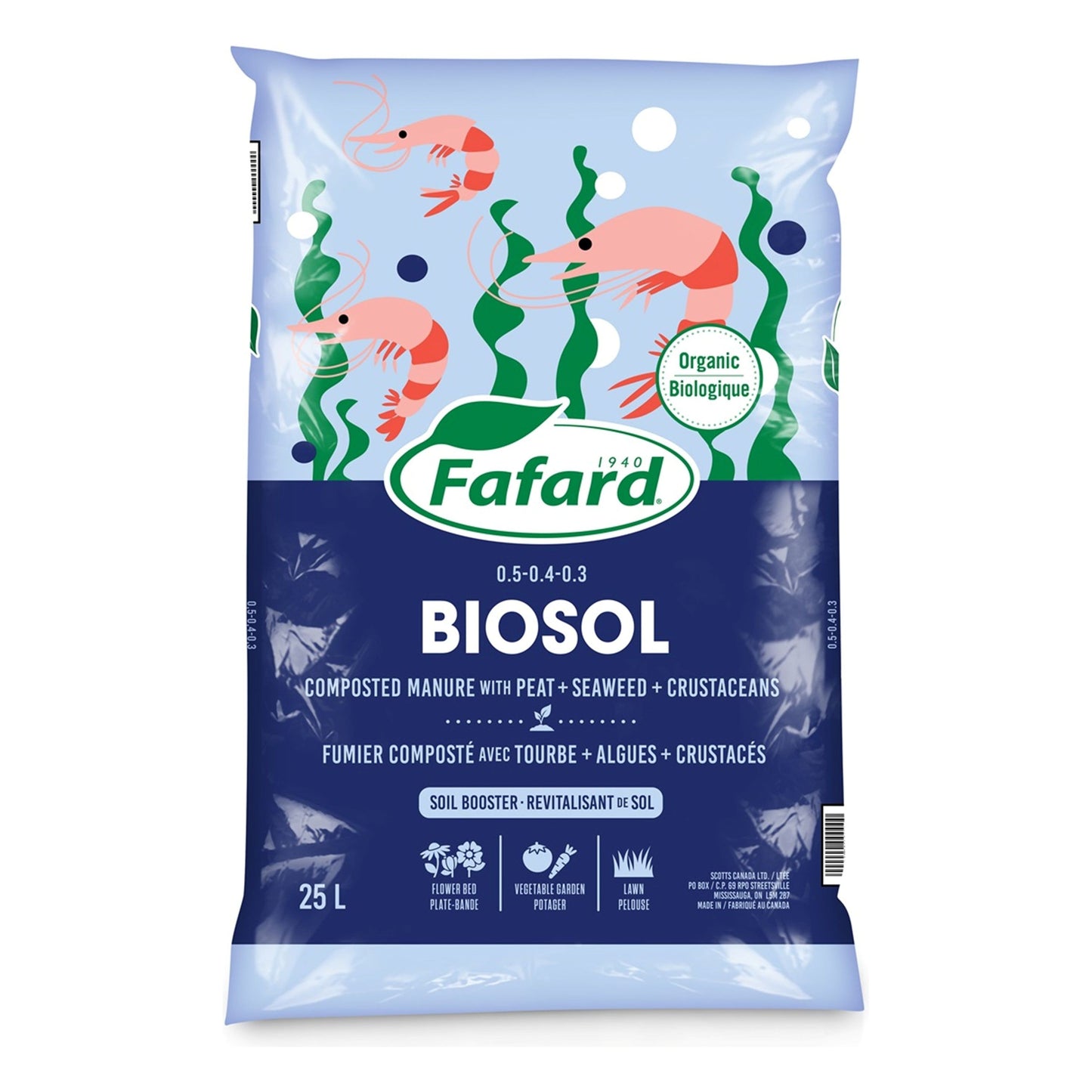 Biosol Composted Manure with Peat + Seaweed + Crustaceans (Organic)